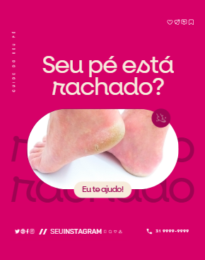 Exemplo real de post para profissionais da beleza